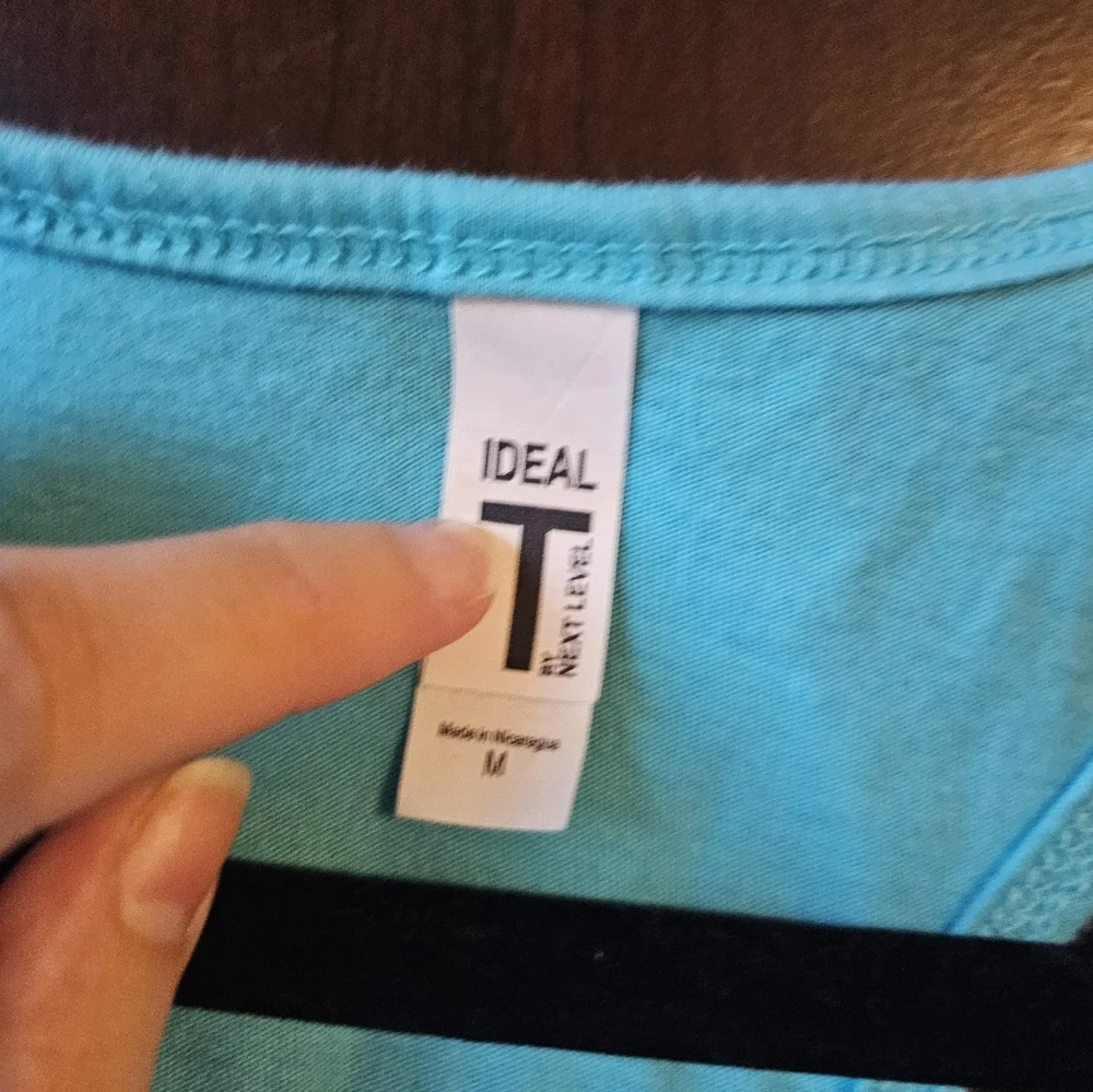 Turquoise Racerback Tank Top - Picture 3 of 3